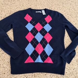 Callaway | Argyle Wool Blend Golf Sweater - Small